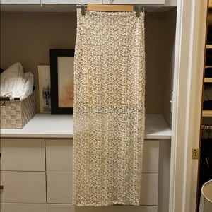 Alice and Olivia lace overlay maxi skirt